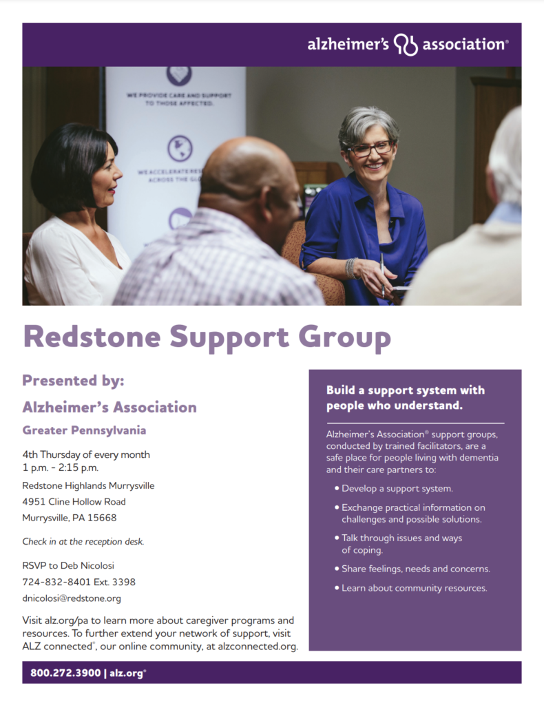 Redstone Support Group for Alzheimer's