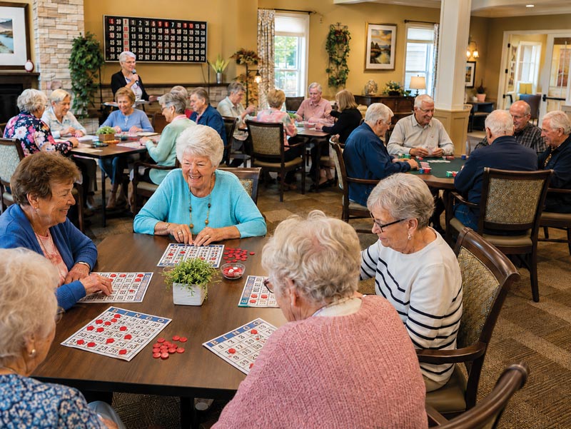 Resident Bingo and Poker events