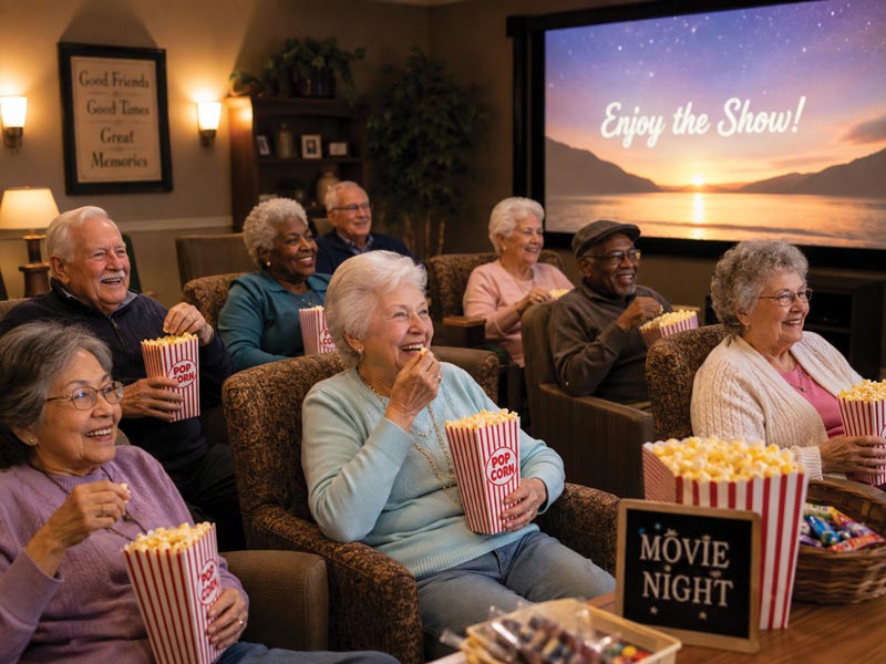 senior citizen movie night